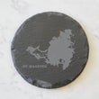 Load image into Gallery viewer, St Maarten Coaster Set (Slate or Leatherette)