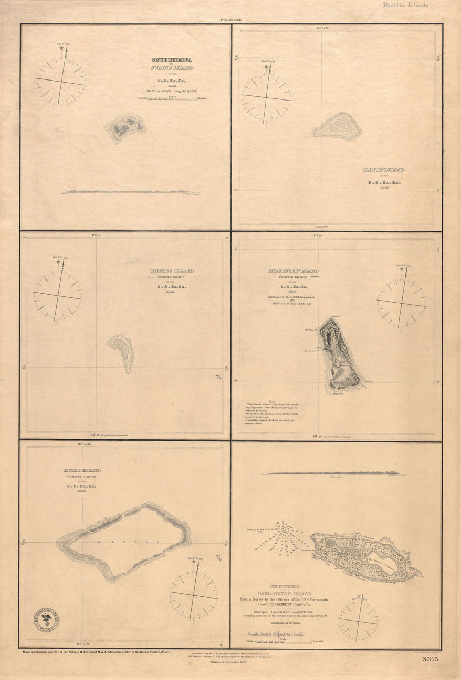 Swains Island - Gente Hermosa - Pacific islands Map 1844