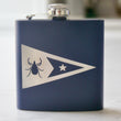 Load image into Gallery viewer, Custom Engraved Stainless Steel Flask - 6 oz.