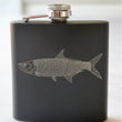Load image into Gallery viewer, Tarpon Engraved Stainless Steel Flask - 6 oz.