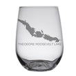 Load image into Gallery viewer, Theodore Roosevelt Lake (AZ) Map Engraved Glasses