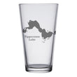 Load image into Gallery viewer, Tippecanoe Lake (IN) Map Engraved Glasses