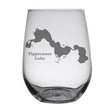 Load image into Gallery viewer, Tippecanoe Lake (IN) Map Engraved Glasses