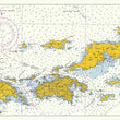 Load image into Gallery viewer, Virgin Islands Map (St Thomas to Virgin Gorda) - 1962 - Nautical Chart Print - Paper | Canvas | Metal