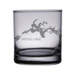 Load image into Gallery viewer, Weiss Lake (AL) Engraved Map Glasses