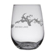 Load image into Gallery viewer, Weiss Lake (AL) Engraved Map Glasses