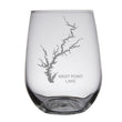Load image into Gallery viewer, West Point Lake (GA) Map Engraved Glasses