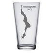 Load image into Gallery viewer, Lake Winnisquam Map Engraved Glasses