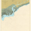 Load image into Gallery viewer, Winyah Bay Map - Murrell's Inlet to Cape Romain 1919 (colored) - Nautical Chart Print - Paper | Canvas | Metal