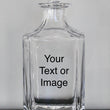 Load image into Gallery viewer, Custom Engraved Whiskey Decanter - 26oz Square Crystal Decanter with Stopper - Personalized Gift