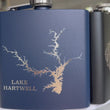 Load and play video in Gallery viewer, Custom GPS Coordinates Engraved Stainless Steel Flask - 6 oz.