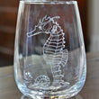 Load image into Gallery viewer, Seahorse Engraved Glasses