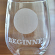 Load image into Gallery viewer, Ski Trail Symbol Engraved Glasses - Beginner
