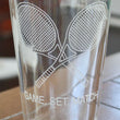 Load image into Gallery viewer, Tennis Engraved Glasses - "Game.Set.Match"