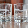 Load image into Gallery viewer, Set of Four Lures (by OutCast Lures) Engraved Glasses