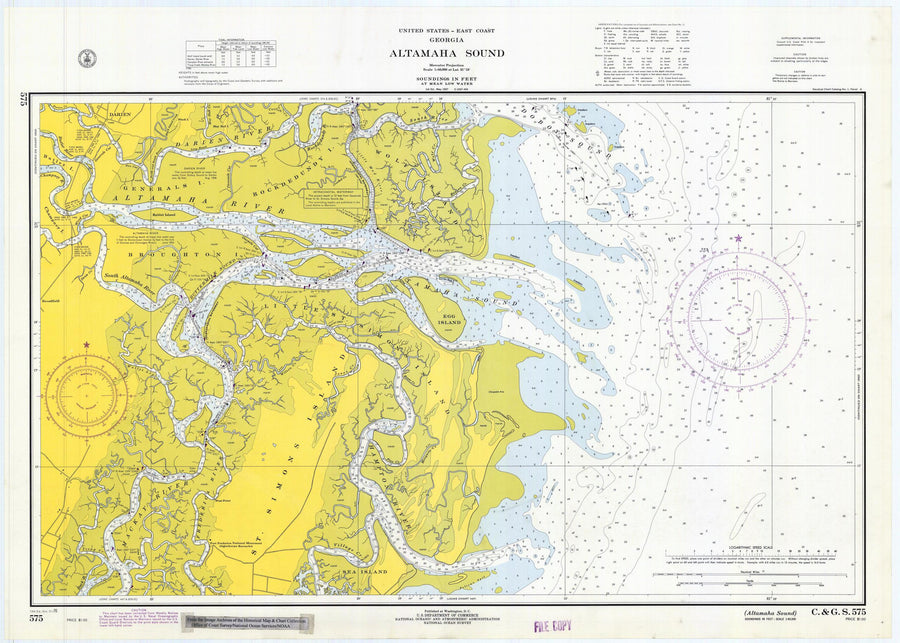 Altamaha Sound Map 1970