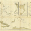 Load image into Gallery viewer, Bahama Islands Map (The Bahamas) Chart - 1880