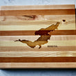 Load image into Gallery viewer, Bequia Map Engraved Wooden Serving Board & Bar Board