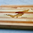 Load image into Gallery viewer, Bequia Map Engraved Wooden Serving Board & Bar Board