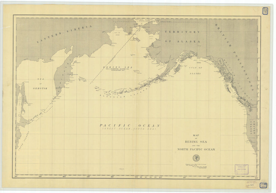 Bering Sea & Pacific Ocean - 1892