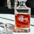Load image into Gallery viewer, Bison Engraved Whiskey Decanter - 26oz Square Crystal Decanter with Stopper