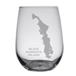 Load image into Gallery viewer, Black Hammock Island Map Glasses
