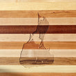 Load image into Gallery viewer, Block Island Map Engraved Wooden Serving Board & Bar Board