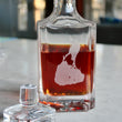 Load image into Gallery viewer, Block Island Engraved Whiskey Decanter - 26oz Square Crystal Decanter with Stopper