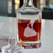 Load image into Gallery viewer, Blue Heron Engraved Whiskey Decanter - 26oz Square Crystal Decanter with Stopper