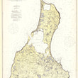 Load image into Gallery viewer, Block Island Map Notecards (1914) 4.25"x5.5"