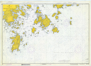 Blue Hill Bay Approaches Map - 1971
