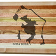 Load image into Gallery viewer, Bora Bora Map Engraved Wooden Serving Board
