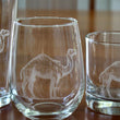 Load image into Gallery viewer, Camel Engraved Glasses