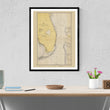 Load image into Gallery viewer, Cape Canaveral to Key West Map - 1945