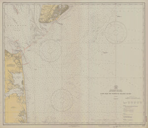 Cape May to Fenwick Island Light Map - 1931