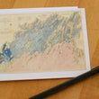 Load image into Gallery viewer, Casco Bay Map Notecards (1870) 4.25"x5.5"