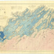 Load image into Gallery viewer, Casco Bay Map Notecards (1870) 4.25"x5.5"