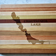 Load image into Gallery viewer, Chautauqua Lake Map Engraved Wooden Serving Board & Bar Board
