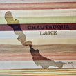 Load image into Gallery viewer, Chautauqua Lake Map Engraved Wooden Serving Board & Bar Board