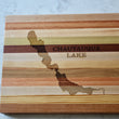 Load image into Gallery viewer, Chautauqua Lake Map Engraved Wooden Serving Board & Bar Board