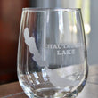 Load image into Gallery viewer, Chautauqua Lake Map Engraved Glasses