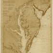 Load image into Gallery viewer, Chesapeake Bay and Delaware Bay Map - 1912