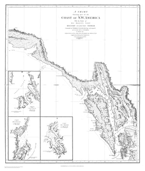 Coast of Northwestern America Chatham Strait Map