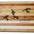Load image into Gallery viewer, Cooper Island Map Engraved Wooden Serving Board & Bar Board