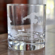 Load image into Gallery viewer, British Virgin Islands (BVI )Map Engraved Glass Set