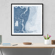 Load image into Gallery viewer, Cumberland Island Map - 1968 (Blue)