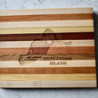 Load image into Gallery viewer, Cuttyhunk Island Map Engraved Wooden Serving Board & Bar Board