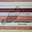 Load image into Gallery viewer, Cuttyhunk Island Map Engraved Wooden Serving Board & Bar Board