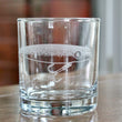 Load image into Gallery viewer, Danny Swimmer Lure (by OutCast Lures) Engraved Glasses