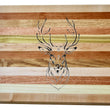 Load image into Gallery viewer, Deer Head Engraved Wooden Serving Board & Bar Board